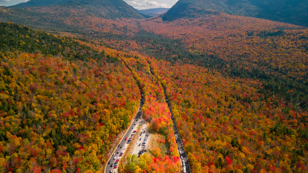 Kancamagus Highway, ruta serpenteante entre las montañas de New Hampshire